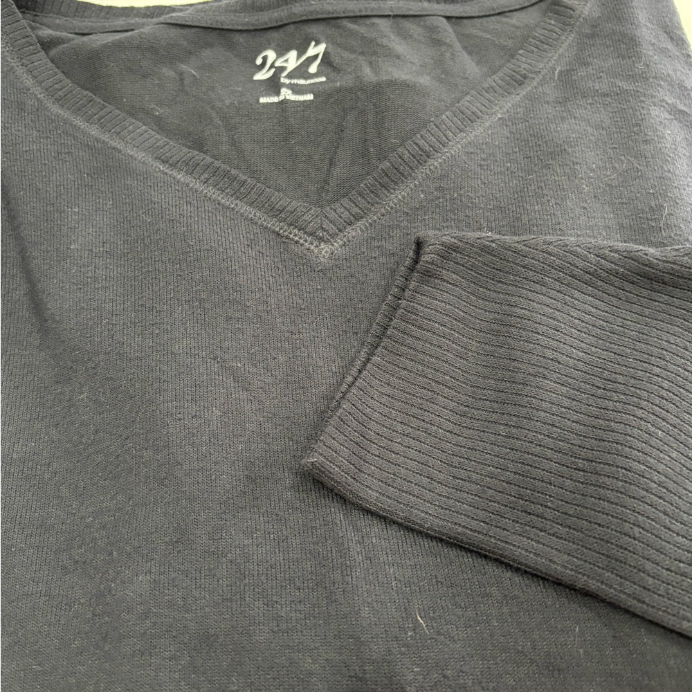 Maurices Black V-Neck Tunic Top